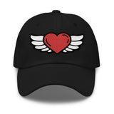 Rainbow heart Dad hat