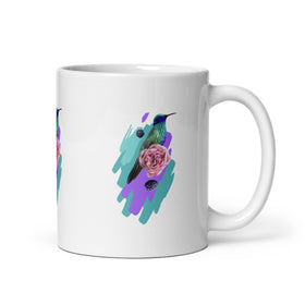 White glossy mug